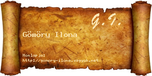 Gömöry Ilona névjegykártya
